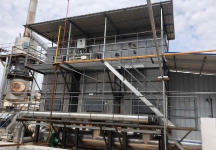 Regenerative incinerator for rock wool production line